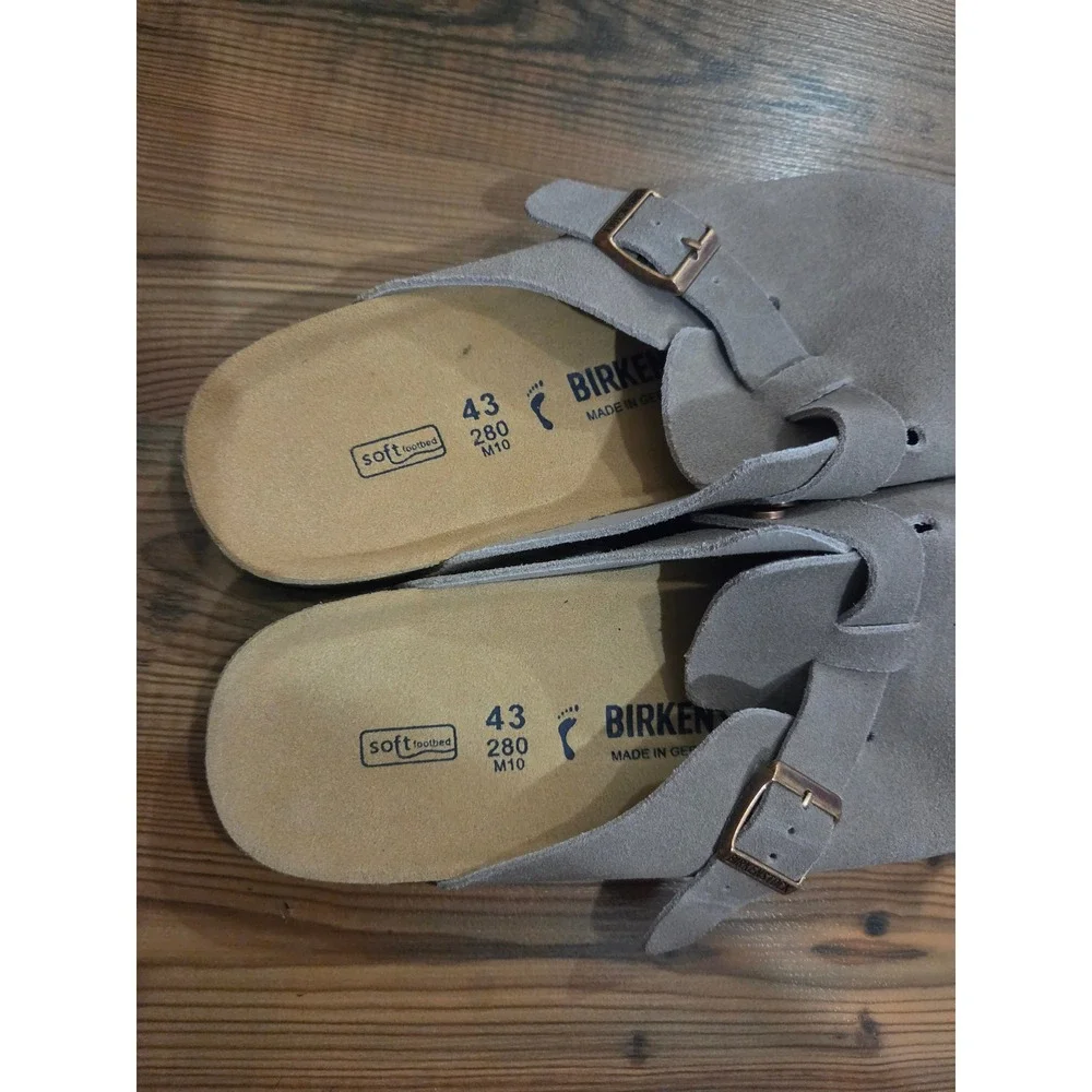 Birkenstock Boston Clog Soft Footbed Suede Slip On Sports Casual Normcore 43 10